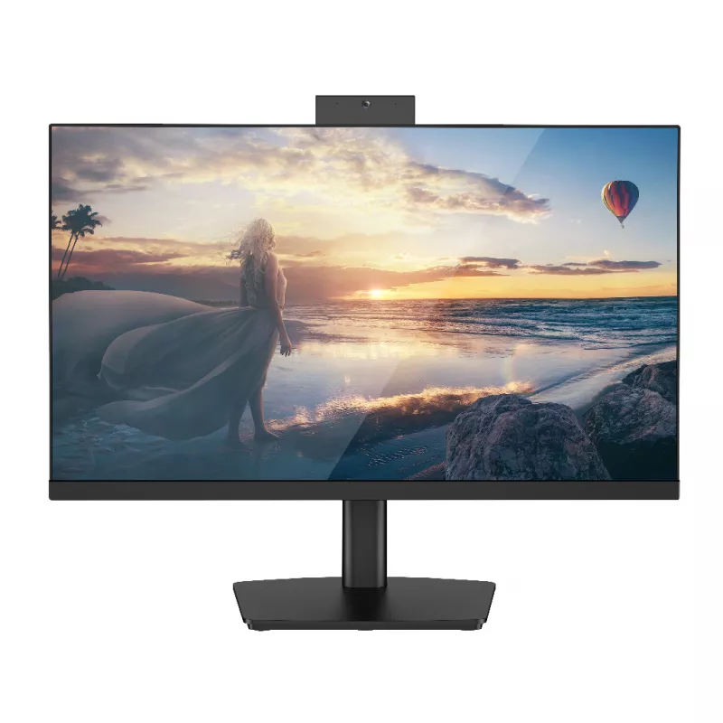 Monitor Hailan 23.8" GD40-CUIQ-B BLACK, QHD IPS LED ( 2560*1440), 60HZ, 5.0MP CAMERA,  DUAL MIC, FRONT USB 2.0X 2, USB TYPE-CX 1, 2CH SPEAKERS, FRONT 3.5MM AUDIO JACK, HDMI 2.0, DPX 1, ADJUSTABLE STAND BASE, BLACK