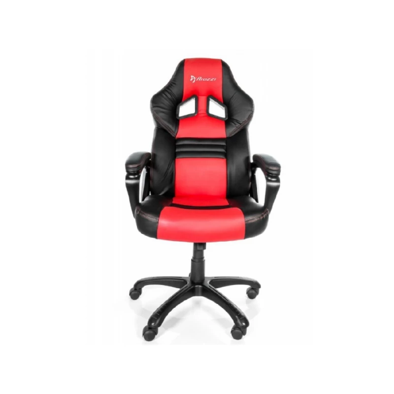Fotoliu Gaming Gaming/Office Chair AROZZI Monza, Black/Red, PU Leather, max weight up to 90-95kg / height 160-180cm, Tilt Angle 12°, Fixed Armrests, Wood Frame, Nylon wheelbase, Gas Lift 4class, Small nylon casters, W-17kg MONZA-RD