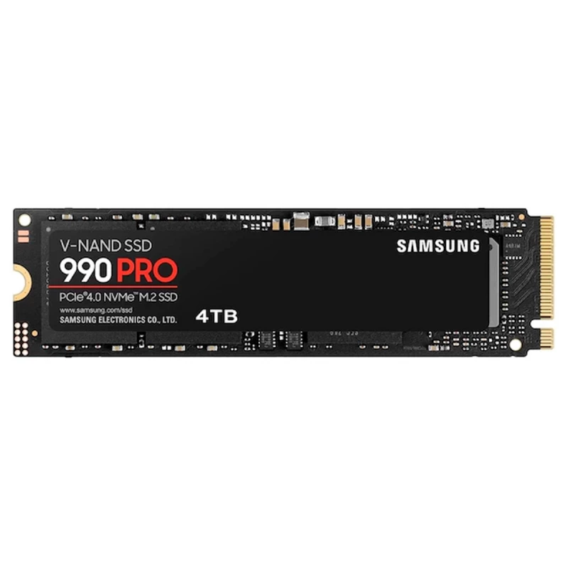 SSD Samsung SSD 990 PRO 4TB PCIE 4.0 (NVME) R7450/W6900 MB/S W/ HEATSINK (BLACK BOX) MZ-V9P4T0BW