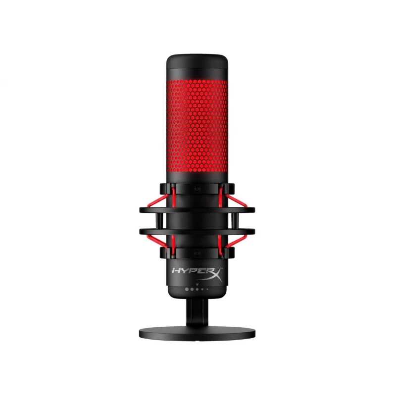 Microfon HyperX QUADCAST 2 S, BLACK, MICROPHONE FOR THE STREAMING, DEEP CUSTOMIZATION WITH 100+ ARGB LEDS, ANTI-VIBRATION SHOCK MOUNT, TAP-TO-MUTE SENSOR WITH LED INDICATOR, FOUR SELECTABLE POLAR PATTERNS, INTERNAL POP FILTER, BUILT-IN HEADPHONE JACK, CABLE L
