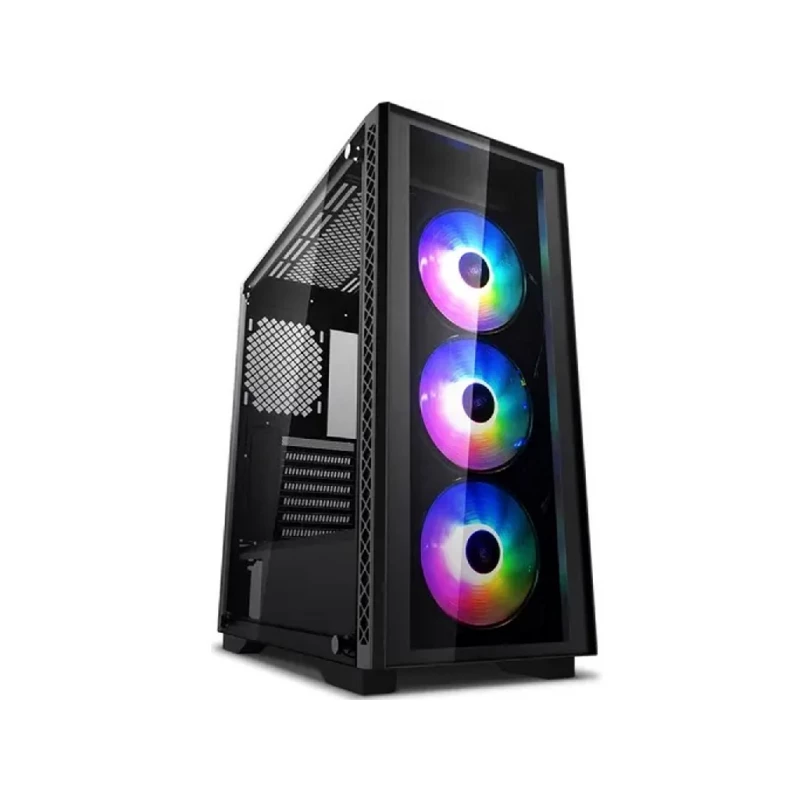 Carcasa fara PSU DEEPCOOL ”MATREXX 50” ATX CASE, WITH SIDE-WINDOW TEMPERED GLASS SIDE & FRONT PANEL (FULL SIZED 4MM THICKNESS), WITHOUT PSU, TOOL-LESS, PRE-INSTALLED: REAR 1X120MM FAN, 2X3.5” BAYS, 4X2.5” BAYS, SUPPORT CABLE MANAGEMENT, PSU SHROUD, 1XUSB3.0, 2XUSB2.0