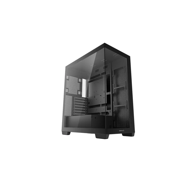 Carcasa fara PSU DEEPCOOL ”CG580” ATX CASE, PICTURESQUE SINGLE-CHAMBER PANORAMIC CASE, WITHOUT PSU, TOOL-LESS, SUPPORT 360MM RADIATOR, MEGNETIC DUST FILTERS, 33MM FOR CABLE MANAGEMENT, SUPPORT MBS WITH BACK CONNECTORS, 2X2.5”SSD/2X3.5”HDD, 2XUSB3.0, 1XAUDIO, BLACK