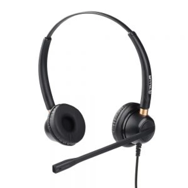 Наушники проводные с микрофоном Tellur Casti cu fir call center Tellur Voice 320,binaural ,USB , negru TLL411005