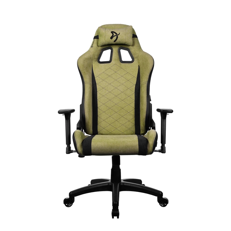Fotoliu Gaming AROZZI GAMING/OFFICE CHAIR  AVANTI SOFTFABRIC, MOSS GREEN, MAX WEIGHT UP TO 120KG, 3D ARMRESTS, ROCKING FUNCTION THAT TILTS THE SEAT AND BACKREST UP TO 12°, HEAD AND LUMBER CUSHIONS, METAL FRAME, NYLON WHEELBASE , GAS LIFT 4 CLASS