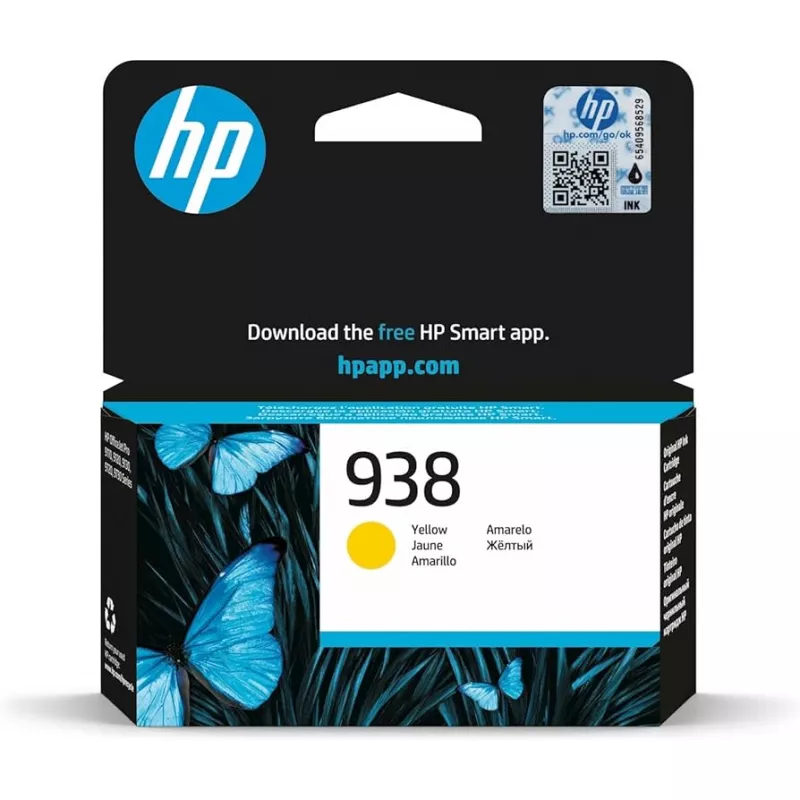 Cartus cerneala HP 938 (4S6X7PE) YELLOW ORIGINAL INK CARTRIDGE  FOR  OFFICEJET PRO 9125E, 9135E, 9720, 9730,  OFFICEJET PRO 9120 ALL-IN-ONE SERIES, 800 P.