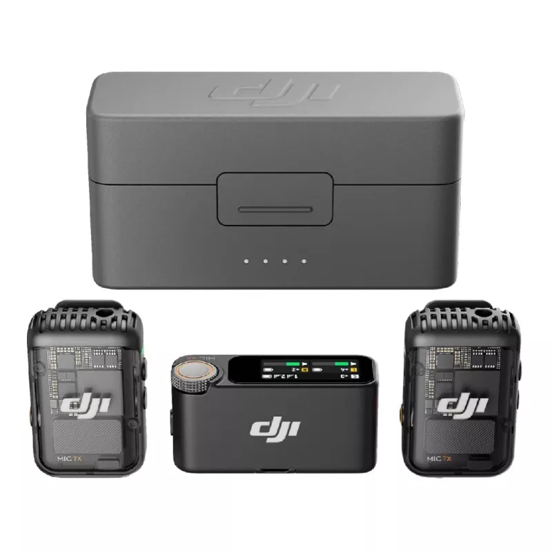 Microfon DJI MIC 2 (2 TX + 1 RX + CHARGING CASE) WIRELESS MICROPHONE FOR PRO-LEVEL AUDIO CP.RN.00000324.01