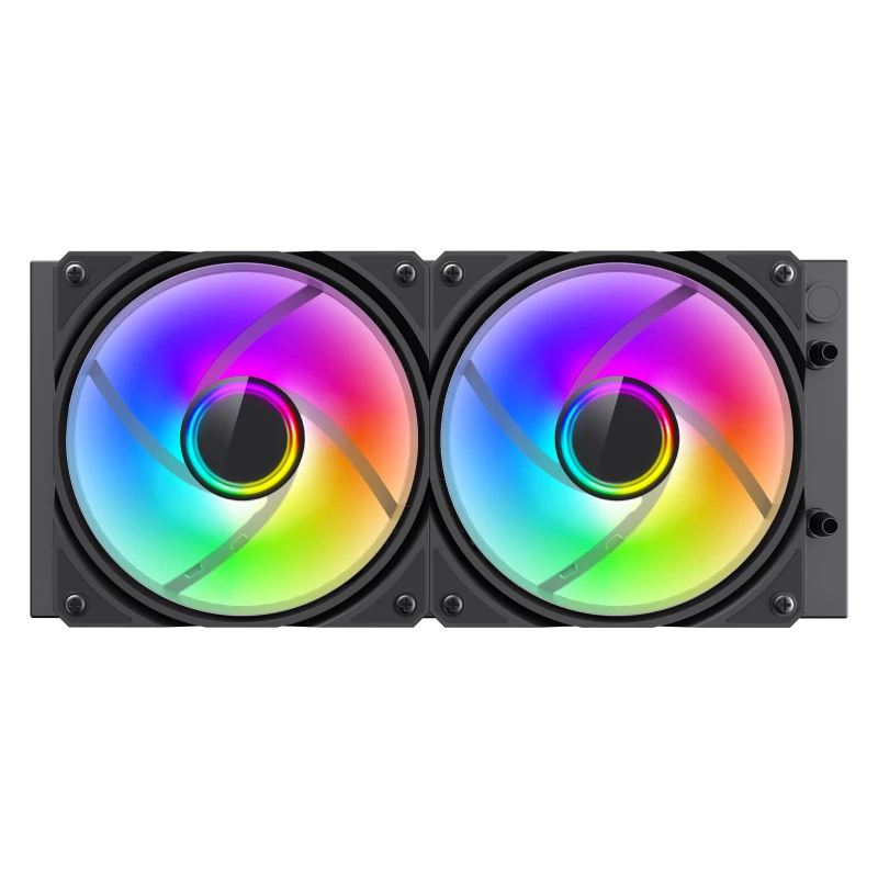 Cooler universal GAMEMAX AIO Liquid Cooling Gamemax "IceBurg 240 Infinity" (≤32 dB(A), 62.82CFM, 2x120mm, ARGB, Dsplay. TDP 250W)