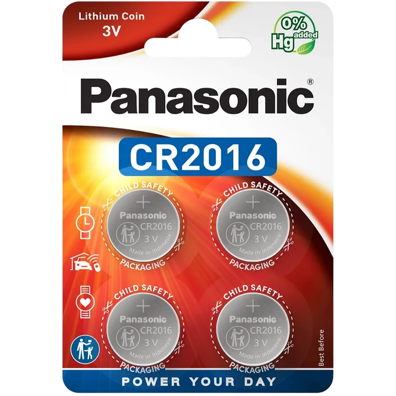 Baterie PANASONIC CR2016, BLISTER*4, , CR-2016EL/4B