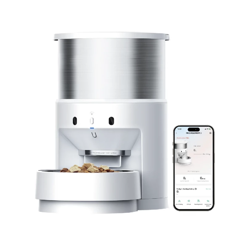 Кормушка для животных Petkit FRESH ELEMENT INFINITY - 5L SMART PET FEEDER, 304 STAINLESS STEEL, CAPACITY: 5L(2.6KG), NORMAL DRY FOOD, FREEZE DRIED FOOD, APP CONTROL, PROXIMITY SENSOR, BUILT-IN RECHARGEABLE LITHIUM BATTERY LASTS 1 WEEK, CAPACITY: 2600MAH, SIZE 337*223*348M