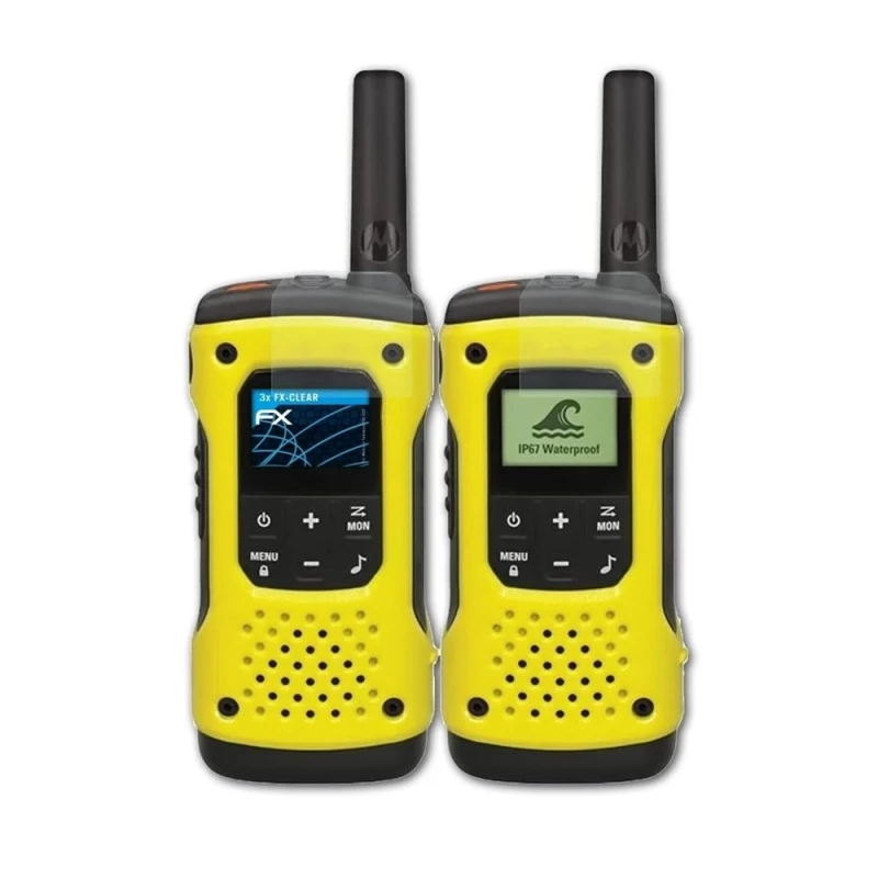 Radio portabil MOTOROLA WALKIE-TALKIE TALKABOUT T92 H2O, TWIN, IP67, 16 CHANNELS, 10KM, YELLOW/BLACK
