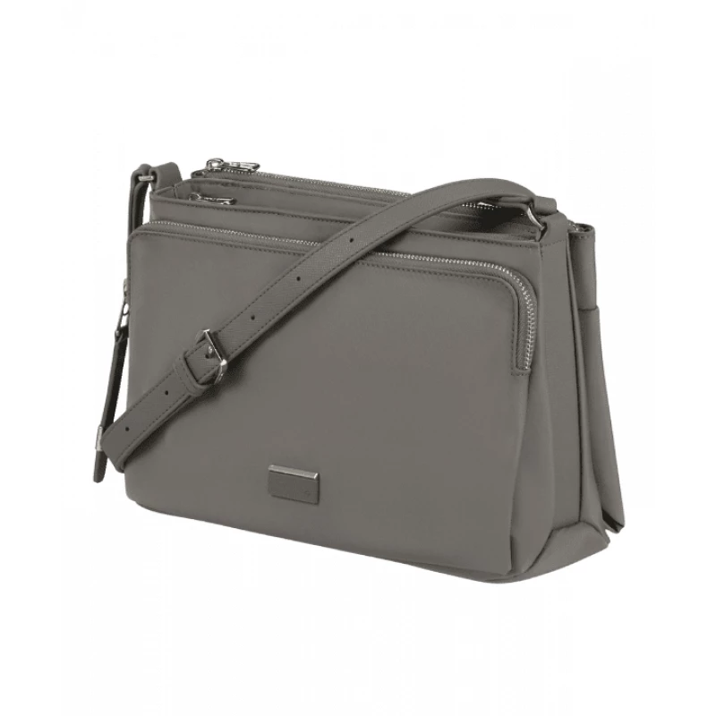 Сумка Samsonite BE-HER-geanta pe umar M 3 comp.Gri
