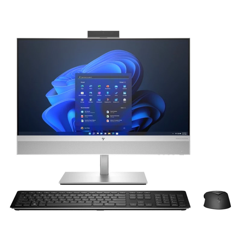 PC All-in-One HP ALL-IN-ONE PC - 23.8”  ELITEONE 840 G9 FHD IPS, INTEL® CORE® I5-13500, 1X16GB (2 SLOTS) DDR5 SODIMM, 512GB SSD 2280 PCIE NVME, INTEL UHD 770 GRAPHICS, TNR 5MP CAM, LAN, WIFI6E + BT5.3, SD4 CR, 240W PSU,  655 WIRELESS KB + MS, HEIGHT ADJUSTABLE ST