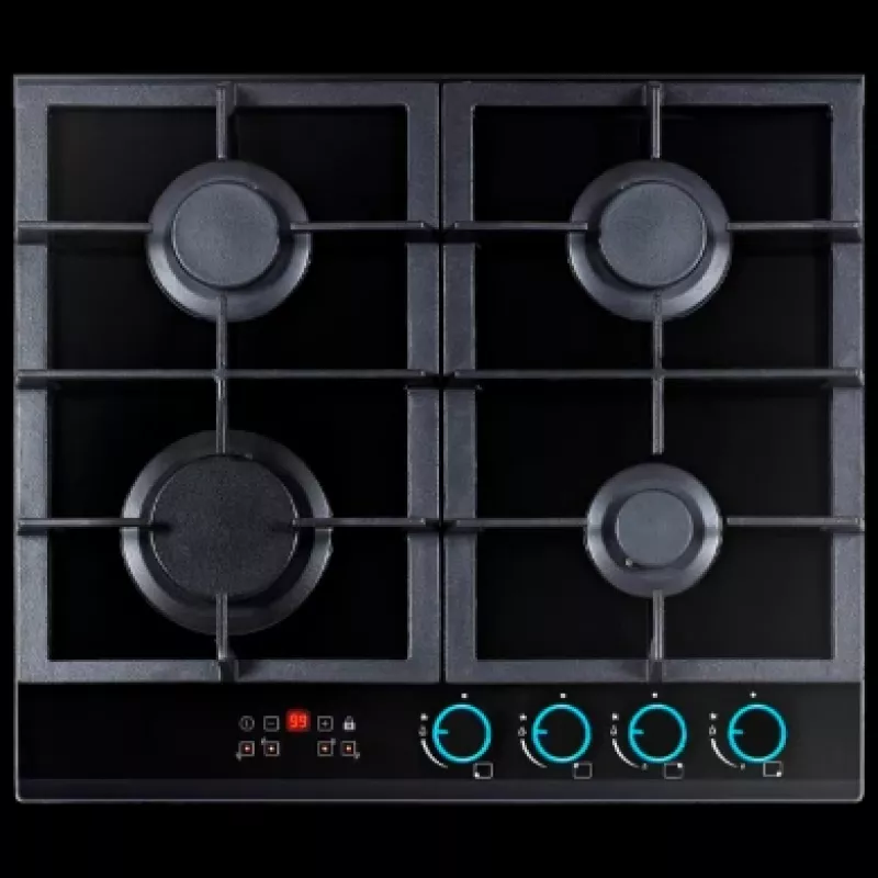 Plita incorporabila cu gaz BACKER NONA 6033, Black