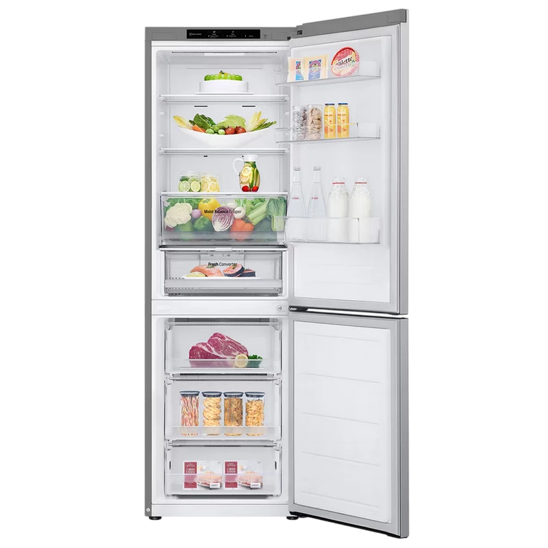 Холодильник LG GBV3100EPY, 344 л, No Frost, Инверторный компрессор Smart, Линейное охлаждение, Door Cooling+, 186 см, Серый