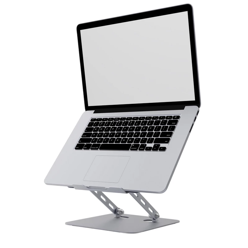 Cooling pad GEMBIRD NOTEBOOK RISER  NBS-D1-04, UP TO 15.6'', ALUMINUM, FOLDABLE, SILICONE PAD, UP TO 10KG, HEIGHT/ANGLE ADJUSTMENT, SILVER