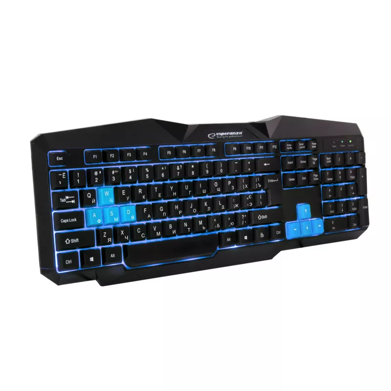 Игровая клавиатура ESPERANZA Keyboard Esperanza TIRONS  EGK201B Blue - RU Layout / Gaming, Illuminated
