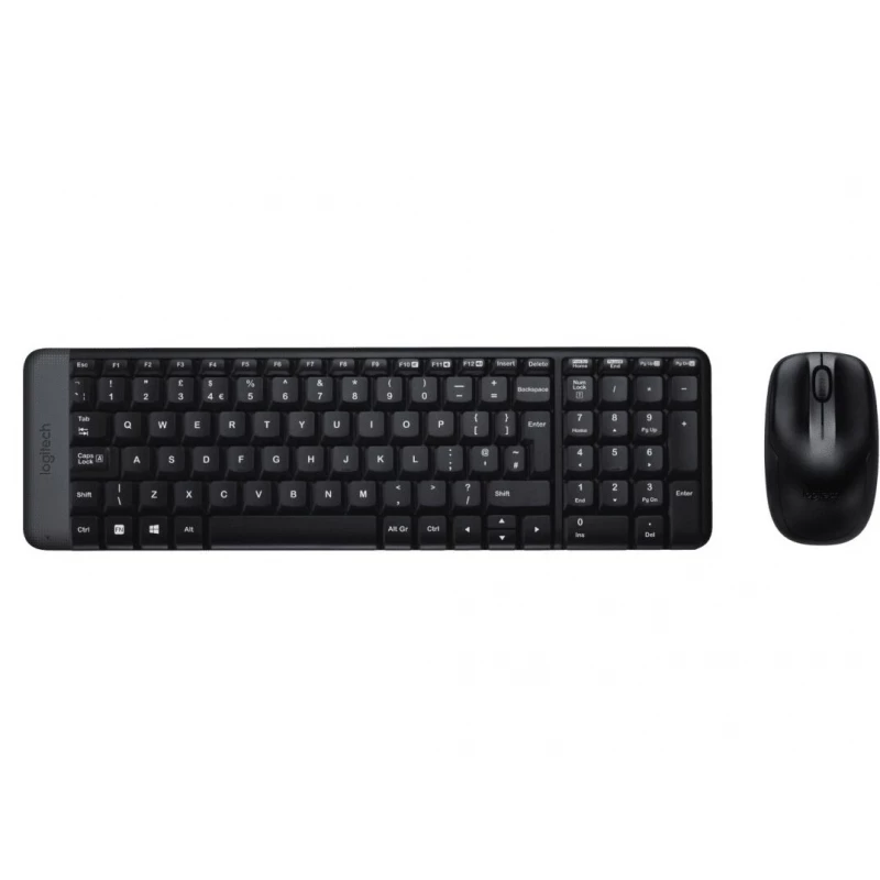 Kit (keyboard+mouse) LOGITECH WIRELESS COMBO MK220, KEYBOARD & MOUSE, US INTERNATIONAL LAYOUT, USB, BLACK