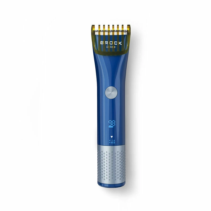 Машинка для стрижки Brock Hair clipper BROCK BHC 3001 Fast charging, 60 min working time, LED display,  The adjustible cutting comb, 2 cutting combs: 1-15.5mm and 16-30.5mm, IPX6 waterproof, R-Shaped Round Head prevents damage of skin, ABS stainless steel.
