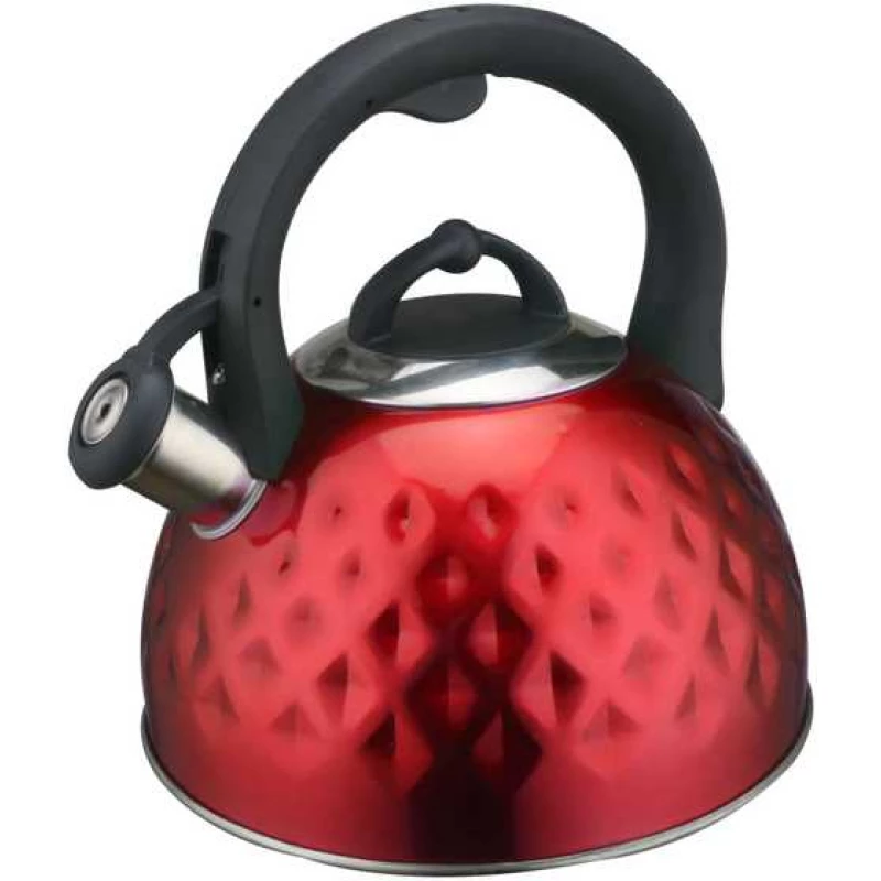Ceainic electric LA CUISINETTE KETTLE MWK 001 RD, RED, 3L. CAPACITY: 3.0 L. MADE OF HIGH QUALITY STAINLESS STEEL. WHISTLING FUNCTION INDICATES BOILING. SPECIALLY DESIGNED FOR EASY USE. CAN BE USED WITH INDUCTION COOKERS.