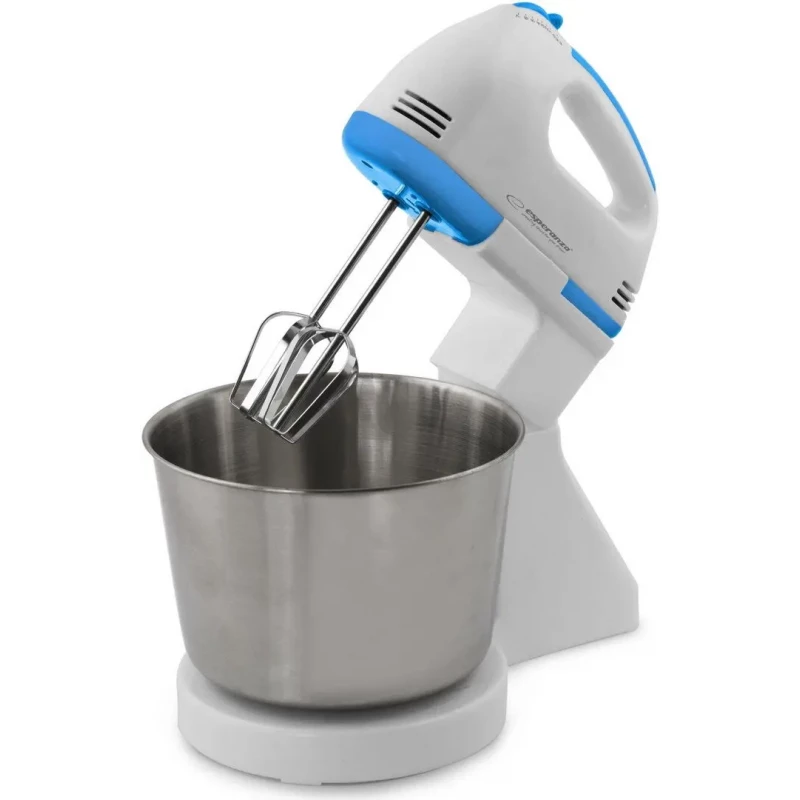 Mixer ESPERANZA STAND MIXER WITH BOWL BISCOTTI EKM019WB, 150W, 2.5L BOWL, 7 AJUSTABLE SPEEDS, 2X BEATERS, 2X KNEADER HOOKS