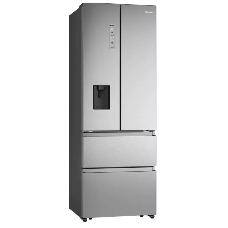 Холодильник Hisense RF632N4WIE1, 485 л, Металлическое охлаждение, Многопоточный обдув, Суперзаморозка, Суперохлаждение, 200 см, Нержавеющая сталь