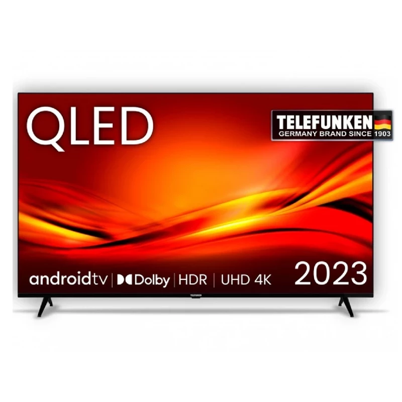 Televizor Telefunken 65" LED TV 65QUA9360, BLACK, (55", Black, 4K UHD 3840x2160, QLED, AndroidTV 11, 3x HDMI, 2x USB2.0, DVB-T/T2/CI+/S2, WiFi 2,4/5GHz, Bluetooth, DOLBY VISION HDR, HDR10, HLG, OS Language ENG/RU/RO, 3.5 headphone jack, Speakers 2x10W, VESA 200