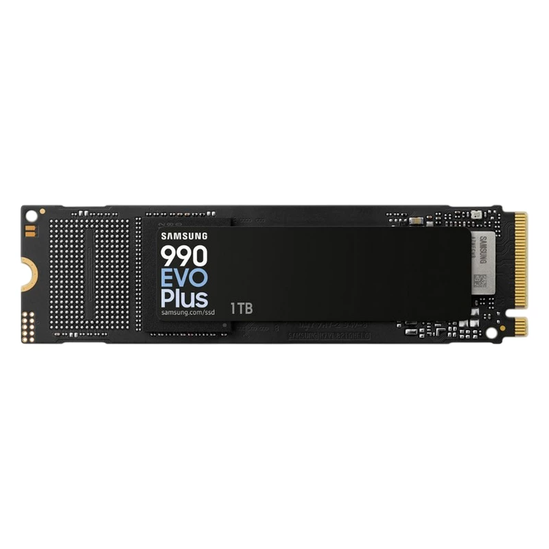 SSD Samsung 1TB SSD PCIE 4.0 X4 / 5.0 X2 NVME 2.0 M.2 TYPE 2280  990 EVO PLUS MZ-V9S1T0BW, READ 7150MB/S, WRITE 6300MB/S (SOLID STATE DRIVE INTERN SSD/ВНУТРЕНИЙ ВЫСОКОСКОРОСТНОЙ НАКОПИТЕЛЬ SSD)