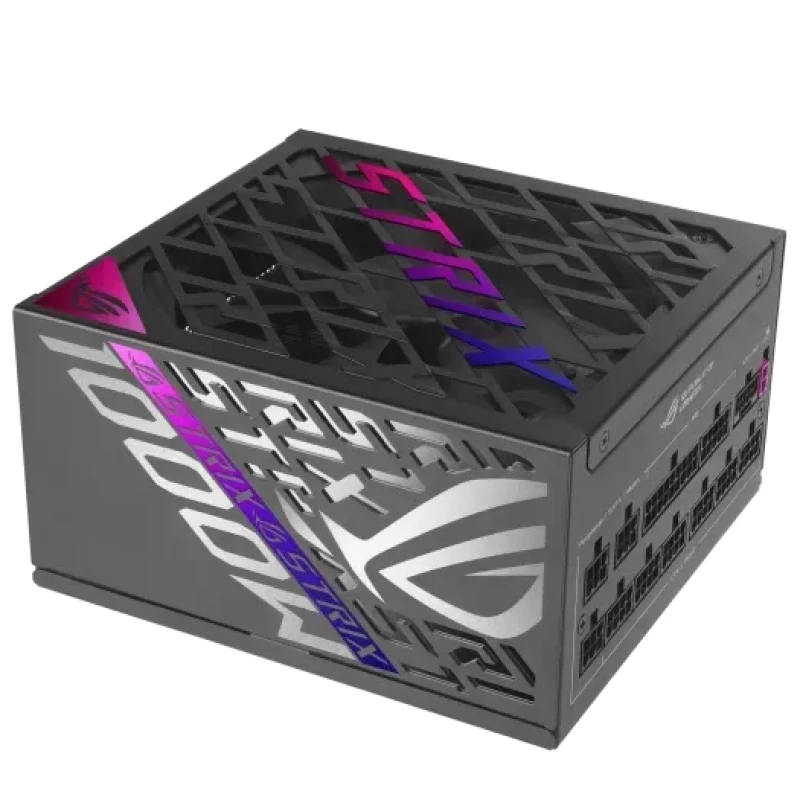 Sursa de alimentare PC ASUS 1000W ATX POWER SUPPLY  ROG-STRIX-1000P-GAMING, 1000W, 80 PLUS PLATINUM, ATX 3.1, PCI-E GEN 5 CABLE, ROG HEATSINKS, 135MM AXIAL-TECH FAN, DUAL BALL FAN BEARINGS, 0DB TECHNOLOGY, FULLY MODULAR CABLES (SURSA DE ALIMENTARE/БЛОК ПИТАНИЯ)