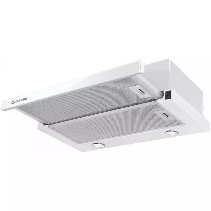 Вытяжка Ciarko Hota Ciarko SL-SG White 60 Incorporabila, sticla alba, 440m3, Motare 1, Latime 60