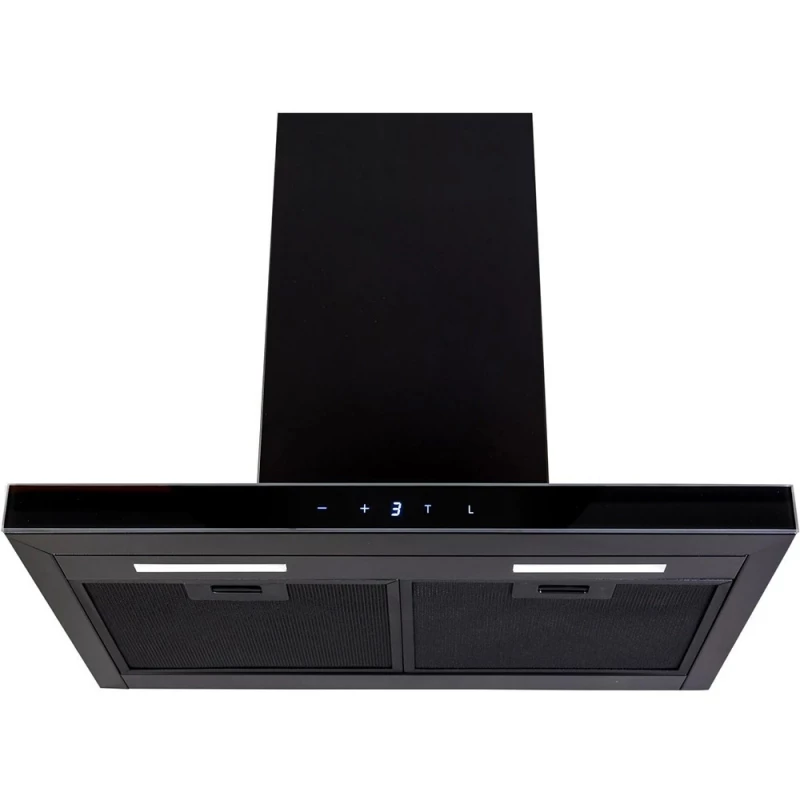Вытяжка Ciarko Hota Ciarko T-Line Touch (Black Glass 60) Т-образная, 820 m3, чёрная, сенсор, пульт, 90 см