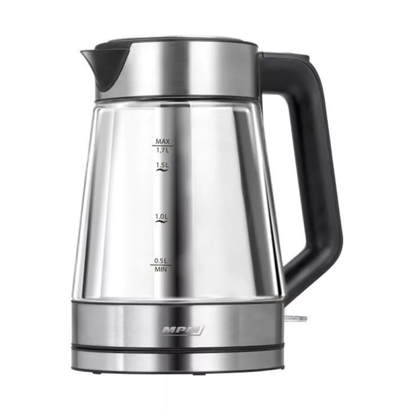 Ceainic electric MPM CEAINIC ELECTRIC MCZ-122 INOX , CARCASA-STICLA, 1,7 LITRI, 2200WT