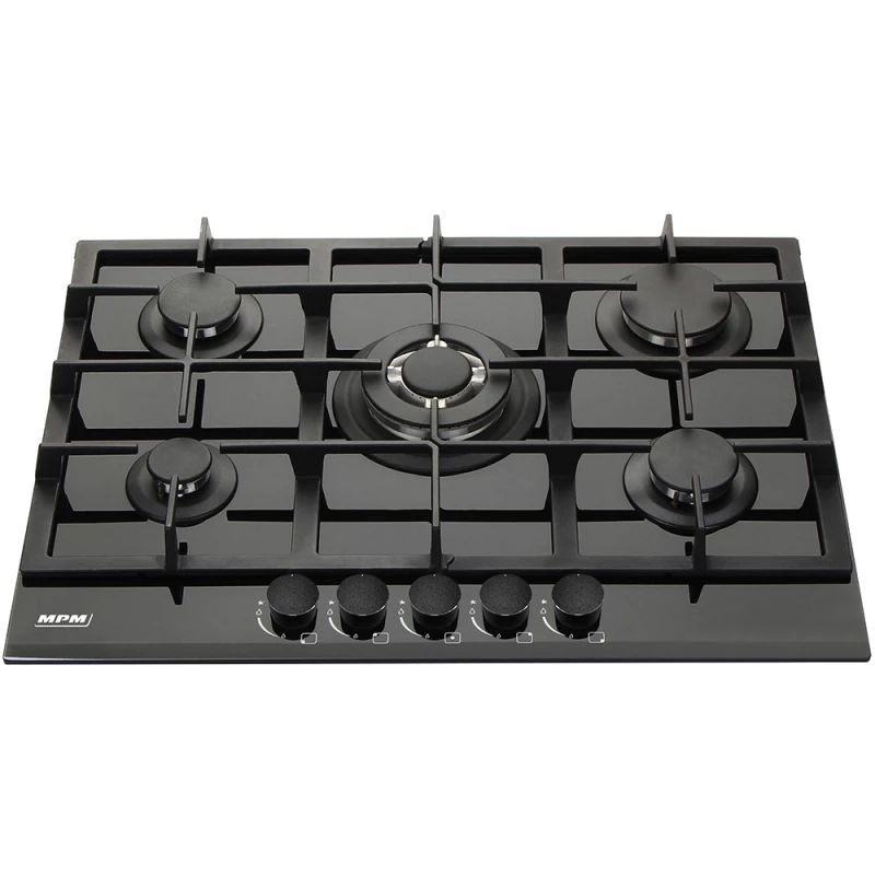Plita incorporabila cu gaz MPM 70-GMH-21, Black
