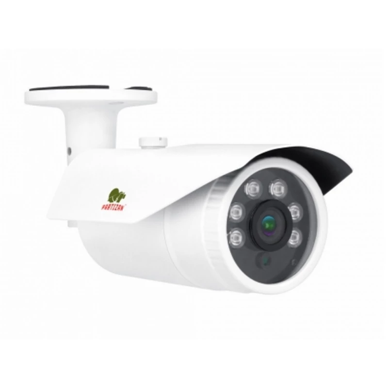 Camera IP Partizan
 Наружная камера, 2.0 Мп, 1/2.8" Full HD Sony Ultra, 0,01 Lux, f=3.6 мм, Onvif, H.264:основной поток 1920x1080@25к/c, дополнительный поток 704x576@25к/с ИК подсветка - 30 м, питание DC12В/500мA, PoE, IP66, температура -40° до +60°C,  ?67.5x230 мм, вес