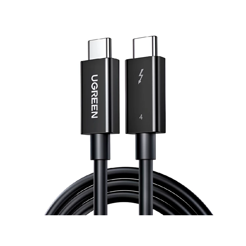 Кабель UGREEN UGREEN Cable Type-C to Type-C Thunderbolt 4, 40Gbps, 0.8m US501, Black