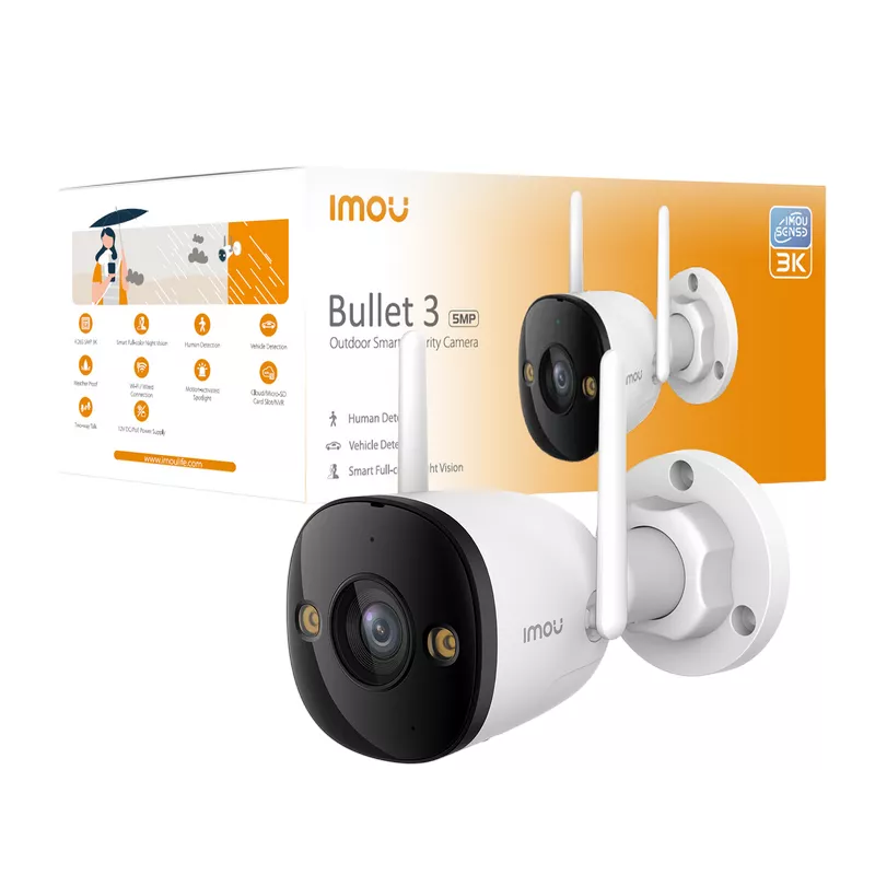 Camera IP IMOU OUTDOOR CAMERA BULLET 3 5MP, WHITE