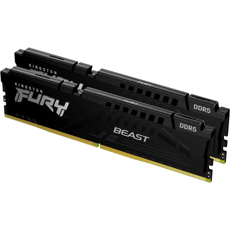 Covorase auto salon Rigum 16GB DDR5 DUAL-CHANNEL KIT KINGSTON FURY BEAST BLACK KF556C36BBEK2-16 16GB (2X8GB) DDR5 PC5-44800 5600MHZ CL36-38-38, RETAIL (MEMORIE/ПАМЯТЬ)