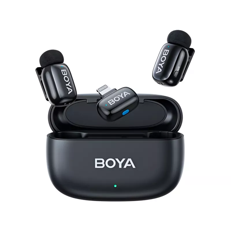 Микрофон Boya MINI 15 2.4GHZ WIRELESS MICROPHONE LIGHTNING CONNECTOR, BLACK