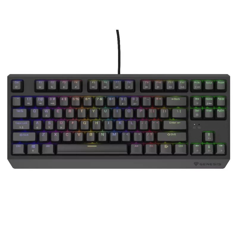 Gaming keyboard Genesis GAMING KEYBOARD  THOR 230 TKL WIRELESS US BLACK RGB MECHANICAL OUTEMU PANDA