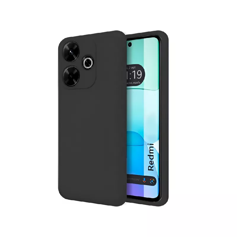 Чехол WOO CASE LIQUID SILICONE XIAOMI REDMI NOTE 14 5G, BLACK