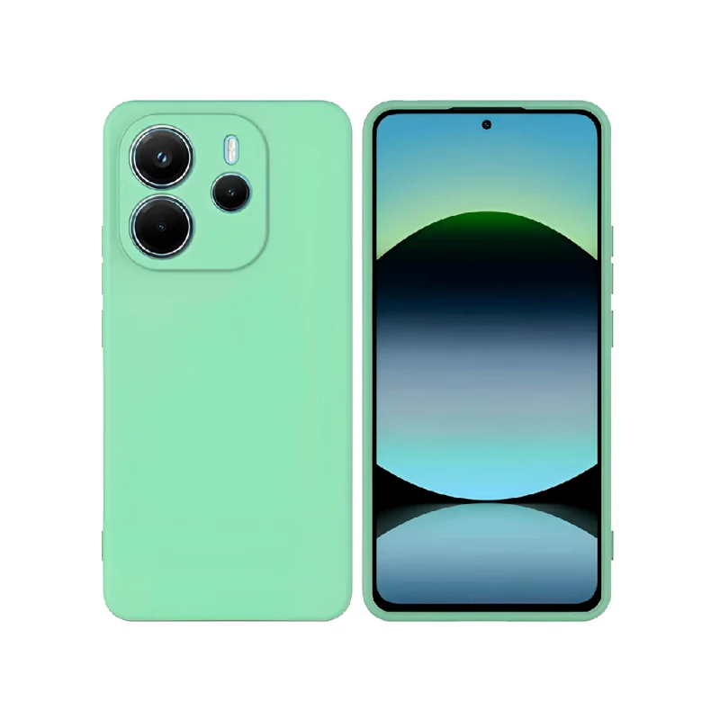 Чехол WOO CASE LIQUID SILICONE XIAOMI REDMI NOTE 14 5G, GREEN