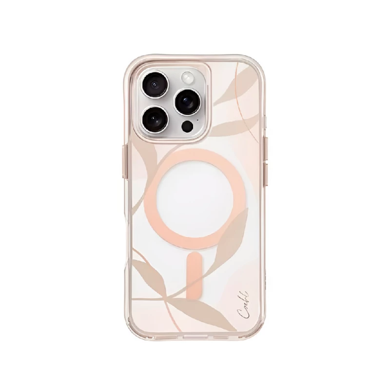 Чехол Uniq CASE FOR IPHONE 16 PRO COEHL WITH MAGCLICK CHARGING VERDURE, SPING BLOSSOM, -IP6.3P(2024)-VERMSBL