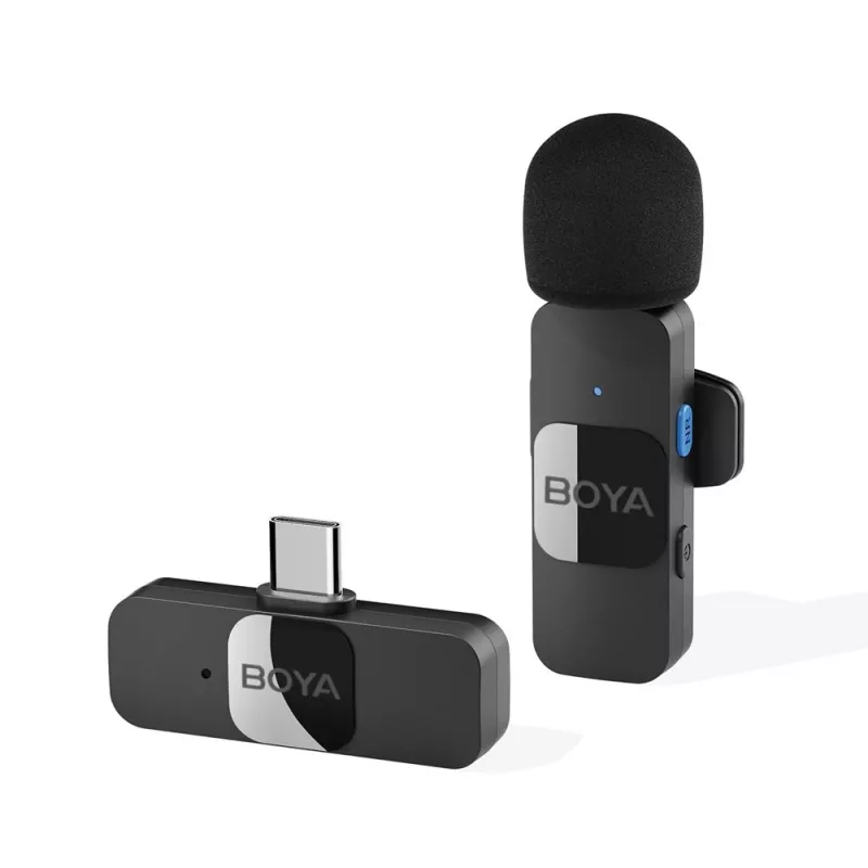 Микрофон Boya ULTRACOMPACT 2.4GHZ WIRELESS MICROPHONE SYSTEM (BY-V10), TYPE-C JACK, BLACK BY-V10