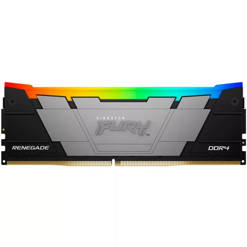 RAM KINGSTON 8GB DDR4-3200   FURY® RENEGADE DDR4 RGB, PC25600, CL16, 1.35V, 1RX8, SYMMETRIC BLACK/SILVER LARGE HEAT SPREADER, DYNAMIC RGB EFFECTS FEATURING  FURY INFRARED SYNC TECHNOLOGY, INTEL XMP 2.0 (EXTREME MEMORY PROFILES)