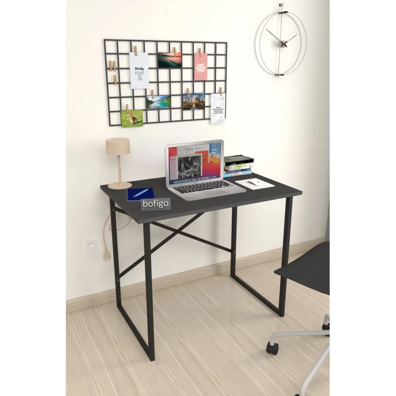 Masa de birou Nex Home MASA DE BIROU METAL  60 X 90 CM, ANTRACIT