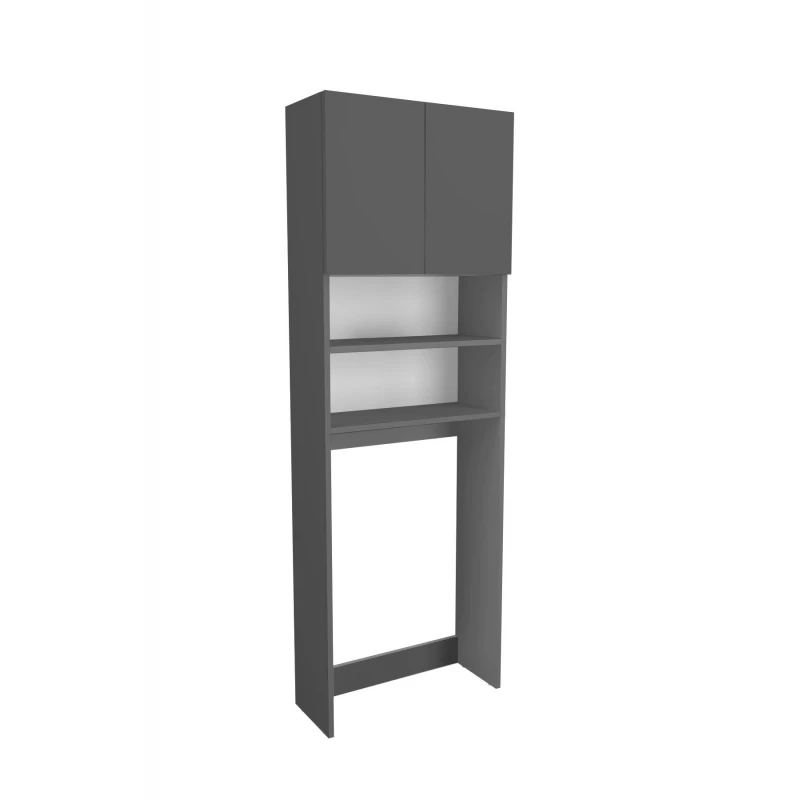 Raft pentru masina de spalat/uscat Nex Home RAFT PENTRU MASINA DE SPALTA CU 2 USI  65 X 27 X 190 CM, ANTRACIT