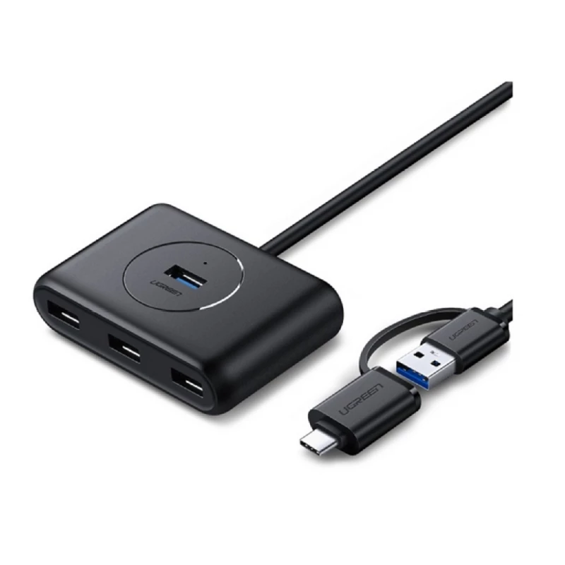 Docking station UGREEN HUB USB 3.0 WITH USB-C PORT (1M) CR113, BLACK