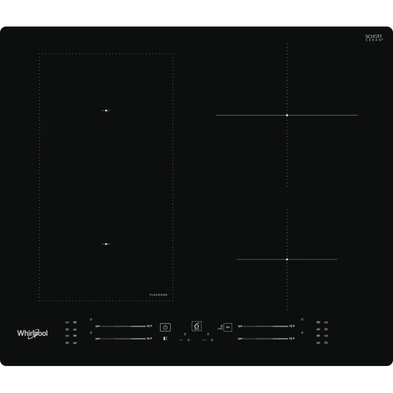 Plita incorporabila cu inductie Whirlpool WL S7960 NE, Black