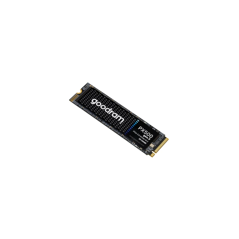 SSD GOODRAM M.2 NVME SSD 256GB  PX500 GEN3, INTERFACE: PCIE3.0 X4 / NVME1.4, M2 TYPE 2280 FORM FACTOR, SEQUENTIAL READS/WRITES 3200 MB/S/ 1300 MB/S, RANDOM (4K QD64) READ/WRITE 80K IOPS/ 250K IOPS, SMI 2263XT, TBW: 150TB, 3D NAND TLC, HEAT-DISSIPATING THE