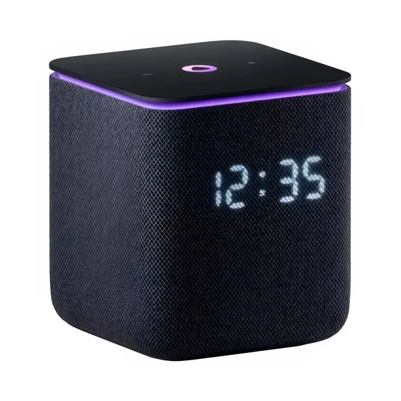 Smart Speaker Yandex SMART SPEAKER (YNDX-00054BLK)   STATION MIDI ZIGBEE WITH ALISA, BLACK, SMART HOME CONTROL CENTER WITH ZIGBEE, NO HUB REQUIRED, WI-FI-AC + BT4.2, ALISA ASSISTANT BUILT-IN, 24W, SENSOR BUTTONS, 4 MICROPHONES, LED DISPLAY