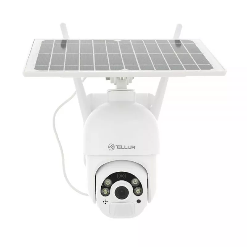 Camera IP Tellur WIFI SOLAR CAMERA, P&T, FULLHD 1080P, PIR, WHITE, TLL331301